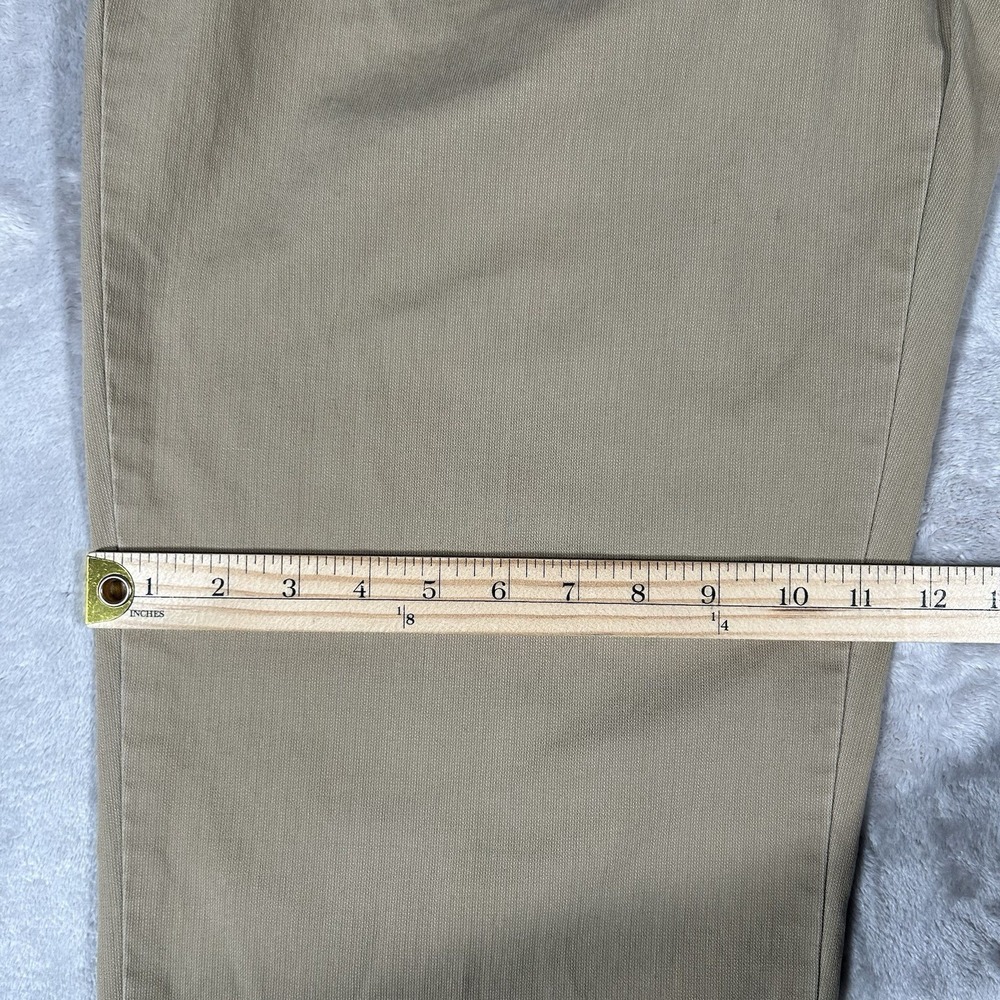 VTG 90s Polo Ralph Lauren Andrew Pant Men 35x30 Beige Classic Chino Pleated USA - Picture 13 of 16